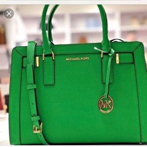 Michael Kors Dillon Satchel Leather Handbag